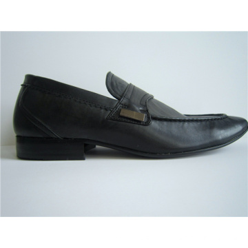 Black PU Leather Mens Office Shoes